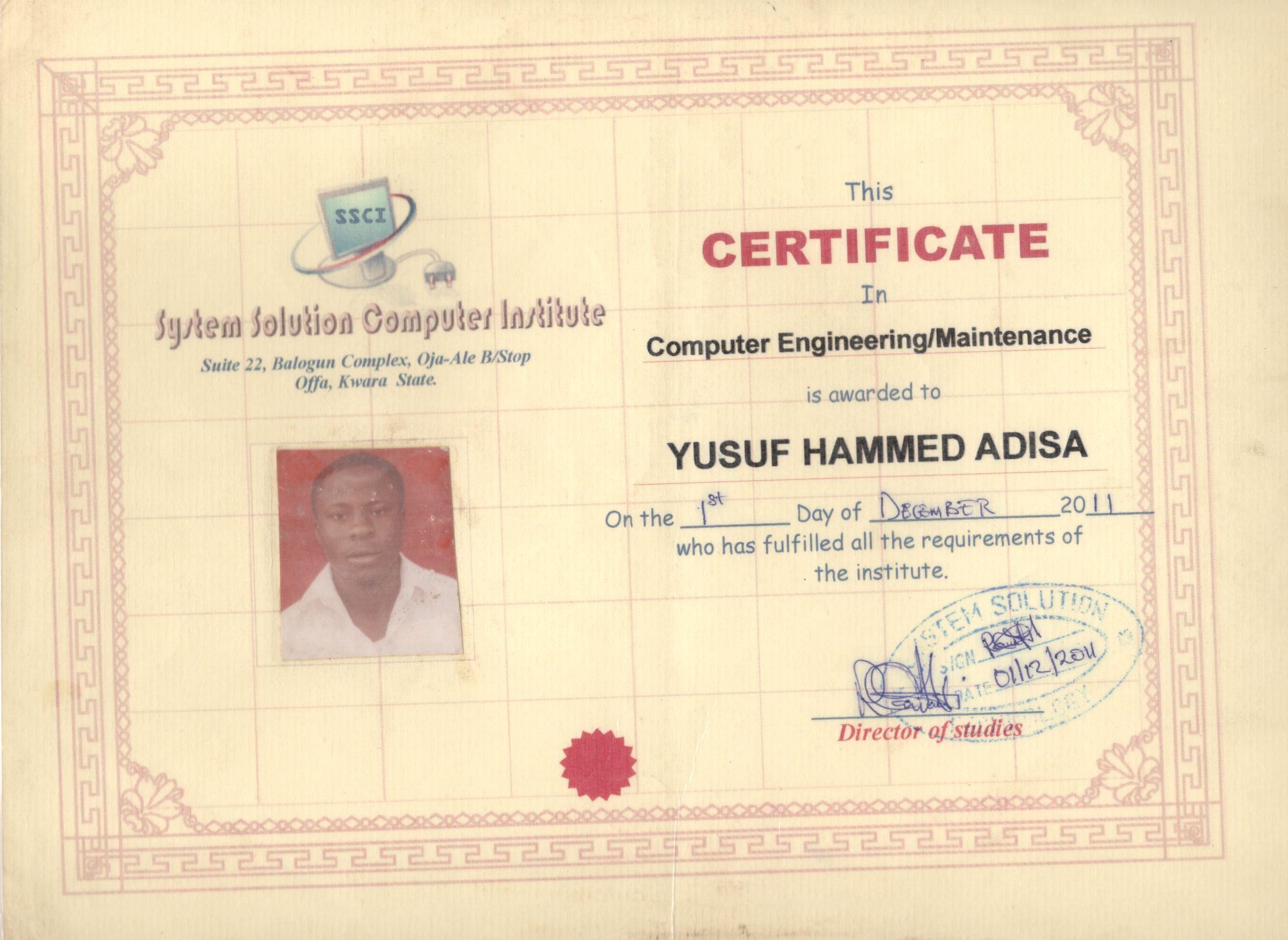Yusuf Hammed Portfolio